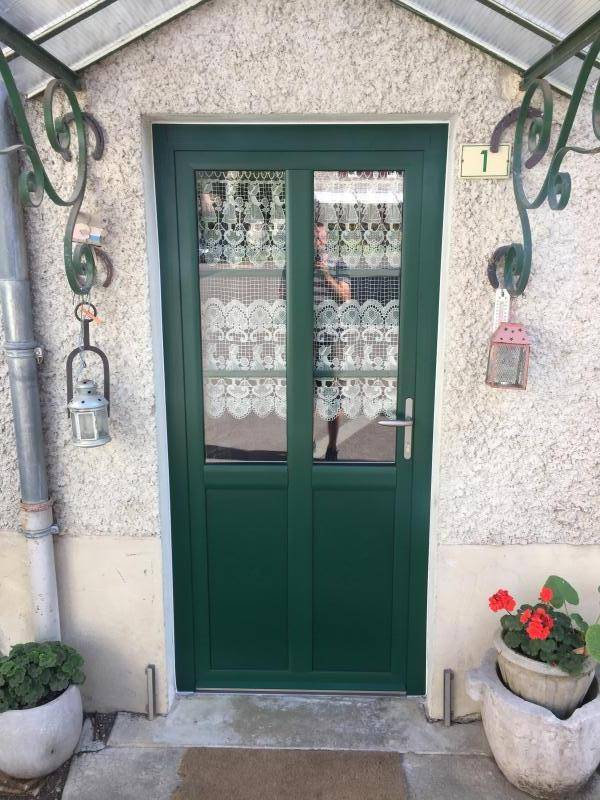 Porte d'entrée verte