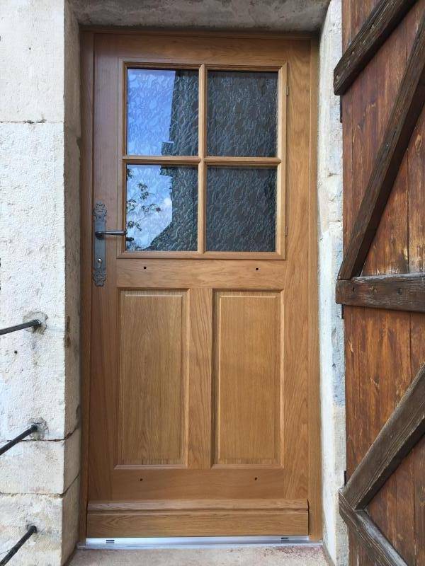 Porte d'entrée extérieur bois